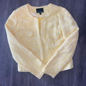 Cynthia Rowley Yellow Blazer/Jacket Tweed